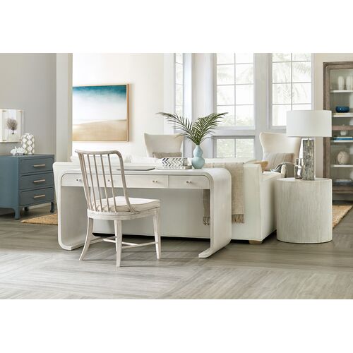 Serenity Bayport Raffia Writing Desk, Sand Dollar 2 Serenity Bayport Raffia Writing Desk, Sand Dollar
