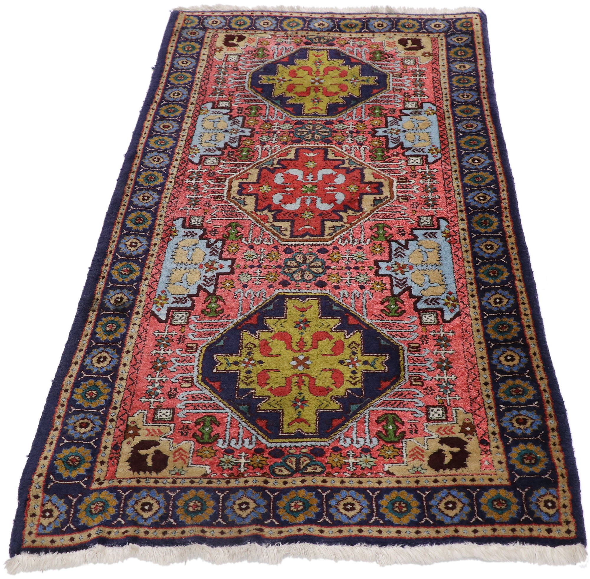 Vintage Persian Ardabil Rug, 2'8" x 4'8" 3 Vintage Persian Ardabil Rug, 2'8" x 4'8"