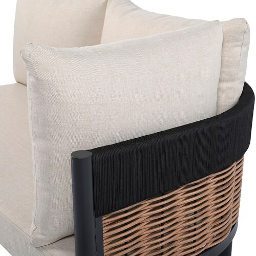 Cyprian 2 Pc Outdoor Rattan Woven Rope Corner Lounge Set 8 Cyprian 2 Pc Outdoor Rattan Woven Rope Corner Lounge Set