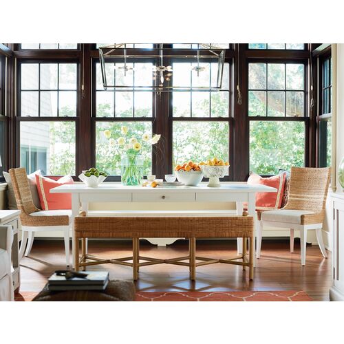 Coastal Living S/2 Delray Side Chairs, Natural/White 5 Coastal Living S/2 Delray Side Chairs, Natural/White
