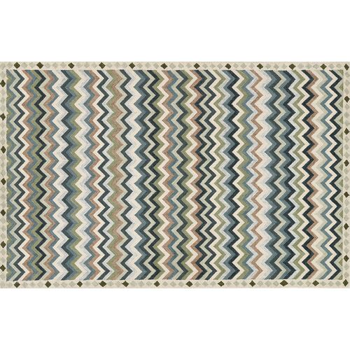 Abbot Zig Zag Hand Tufted Wool Rug 1 Abbot Zig Zag Hand Tufted Wool Rug