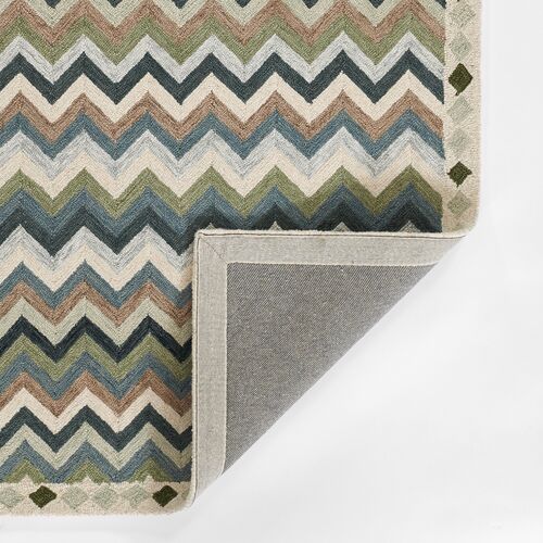 Abbot Zig Zag Hand Tufted Wool Rug 2 Abbot Zig Zag Hand Tufted Wool Rug