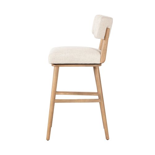 Theodora Linen Swivel Bar Stool 6 Theodora Linen Swivel Bar Stool