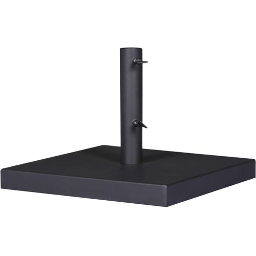 Vera Outdoor Umbrella Stand, Black Stainless Steel 1 Vera Outdoor Umbrella Stand, Black Stainless Steel