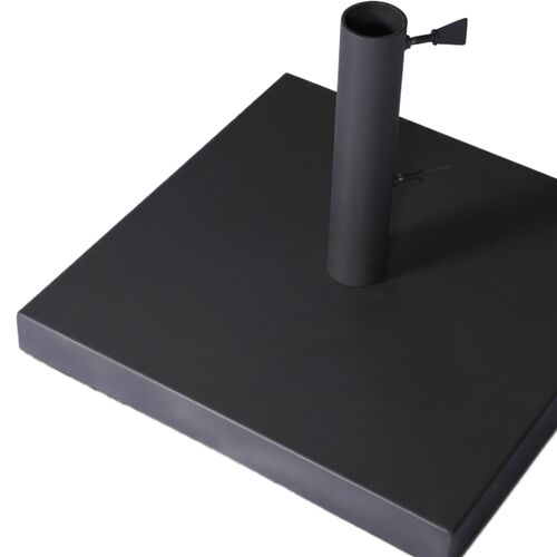 Vera Outdoor Umbrella Stand, Black Stainless Steel 10 Vera Outdoor Umbrella Stand, Black Stainless Steel