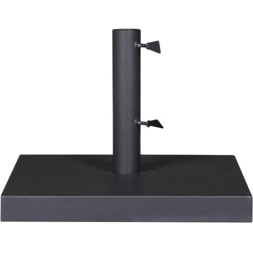 Vera Outdoor Umbrella Stand, Black Stainless Steel 4 Vera Outdoor Umbrella Stand, Black Stainless Steel