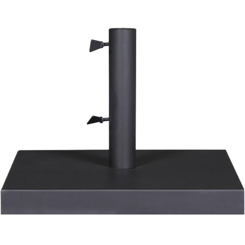 Vera Outdoor Umbrella Stand, Black Stainless Steel 6 Vera Outdoor Umbrella Stand, Black Stainless Steel