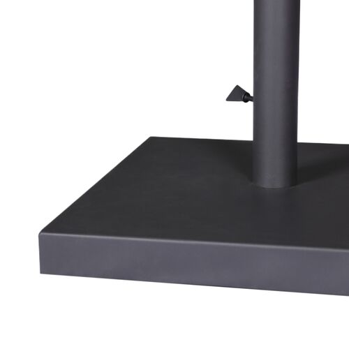 Vera Outdoor Umbrella Stand, Black Stainless Steel 8 Vera Outdoor Umbrella Stand, Black Stainless Steel