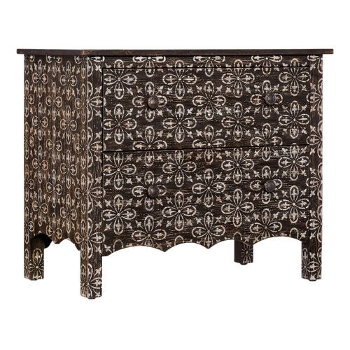 Americana 2-Drawer Patterned Nightstand 1 Americana 2-Drawer Patterned Nightstand