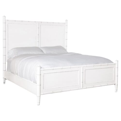 Charleston Panel Bed, White Heron 1 Charleston Panel Bed, White Heron