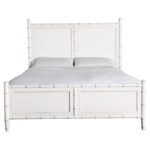 Charleston Panel Bed, White Heron 3 Charleston Panel Bed, White Heron