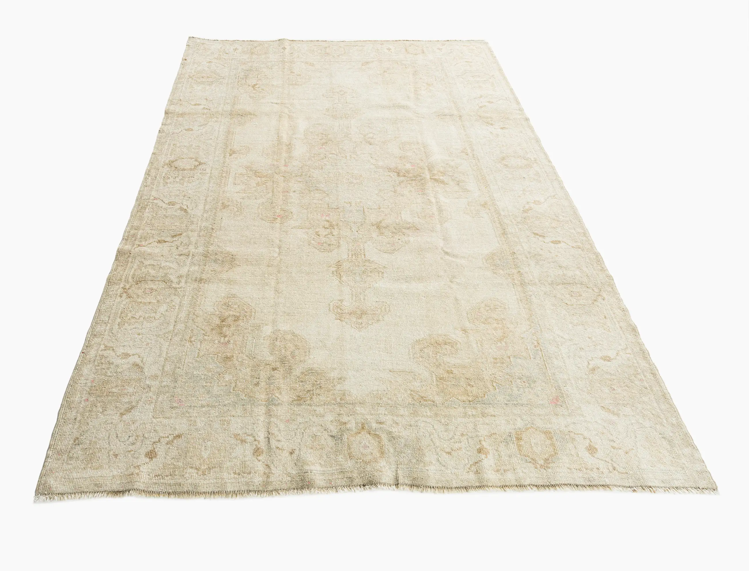 Turkish Oushak Area Rug 4'7 X 7' 3 Turkish Oushak Area Rug 4'7 X 7'