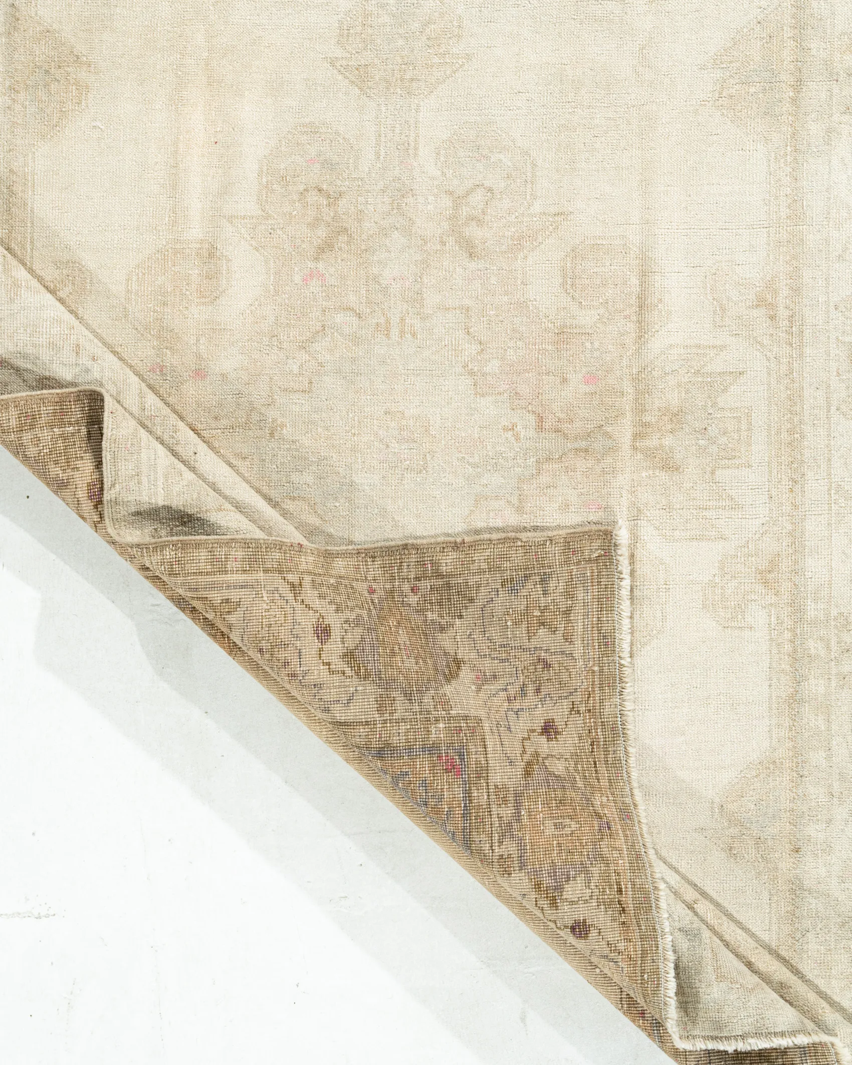 Turkish Oushak Area Rug 4'7 X 7' 7 Turkish Oushak Area Rug 4'7 X 7'