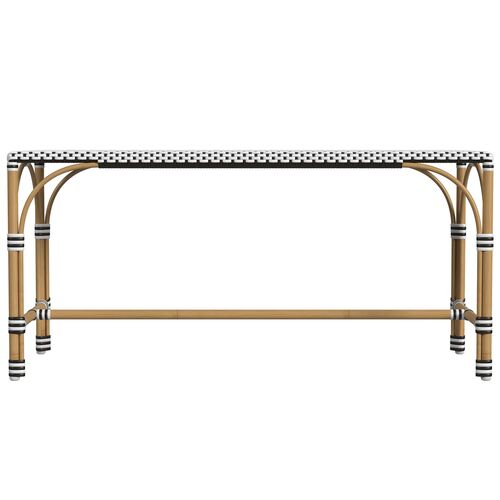 Kye Outdoor Rectangular Rattan Dining Bench 2 Kye Outdoor Rectangular Rattan Dining Bench