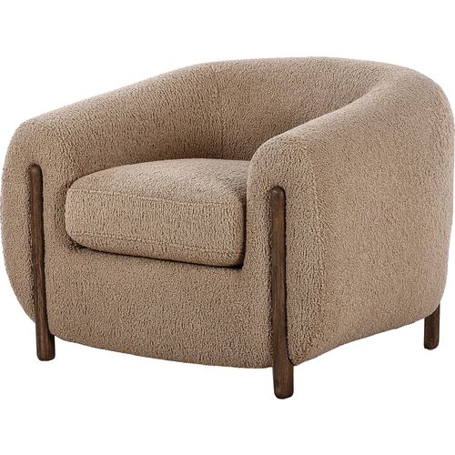Renee Accent Chair, Sheepskin Camel 1 Renee Accent Chair, Sheepskin Camel