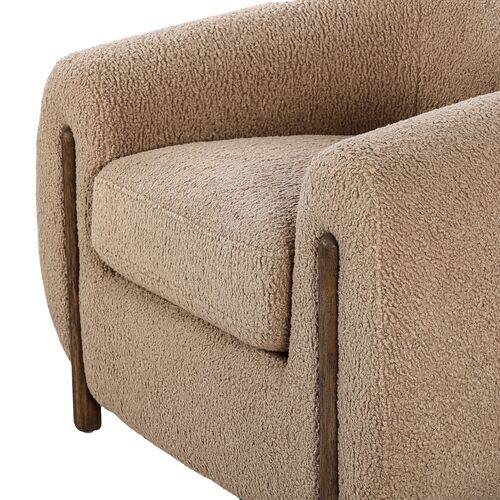 Renee Accent Chair, Sheepskin Camel 7 Renee Accent Chair, Sheepskin Camel