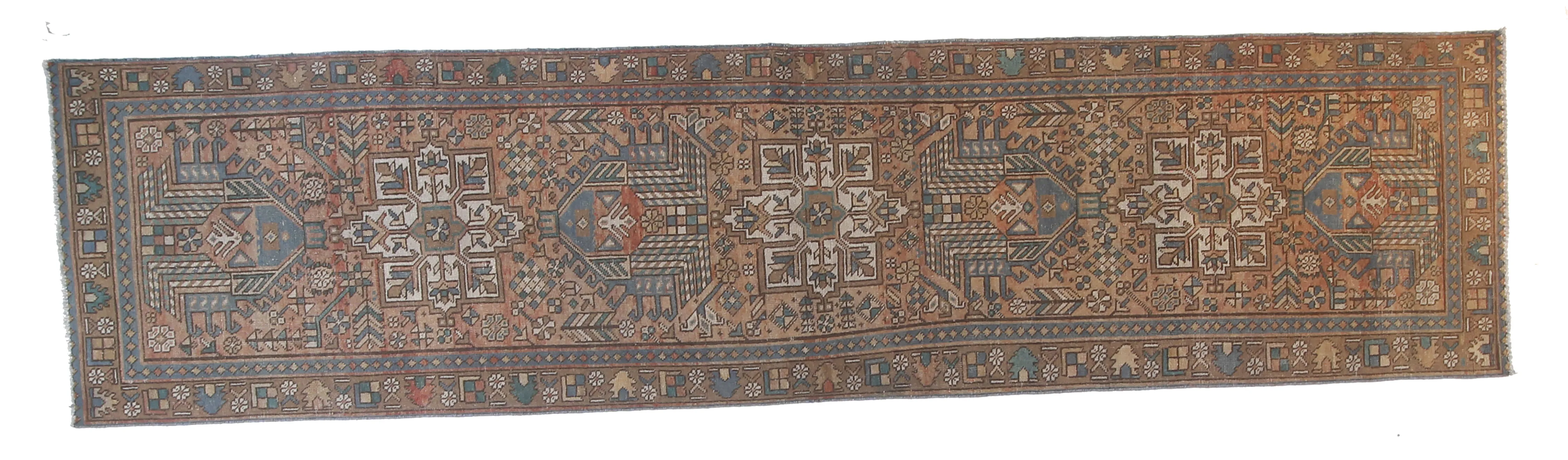 3'2' x 12'4" Vintage Persian Rug 1 3'2' x 12'4" Vintage Persian Rug