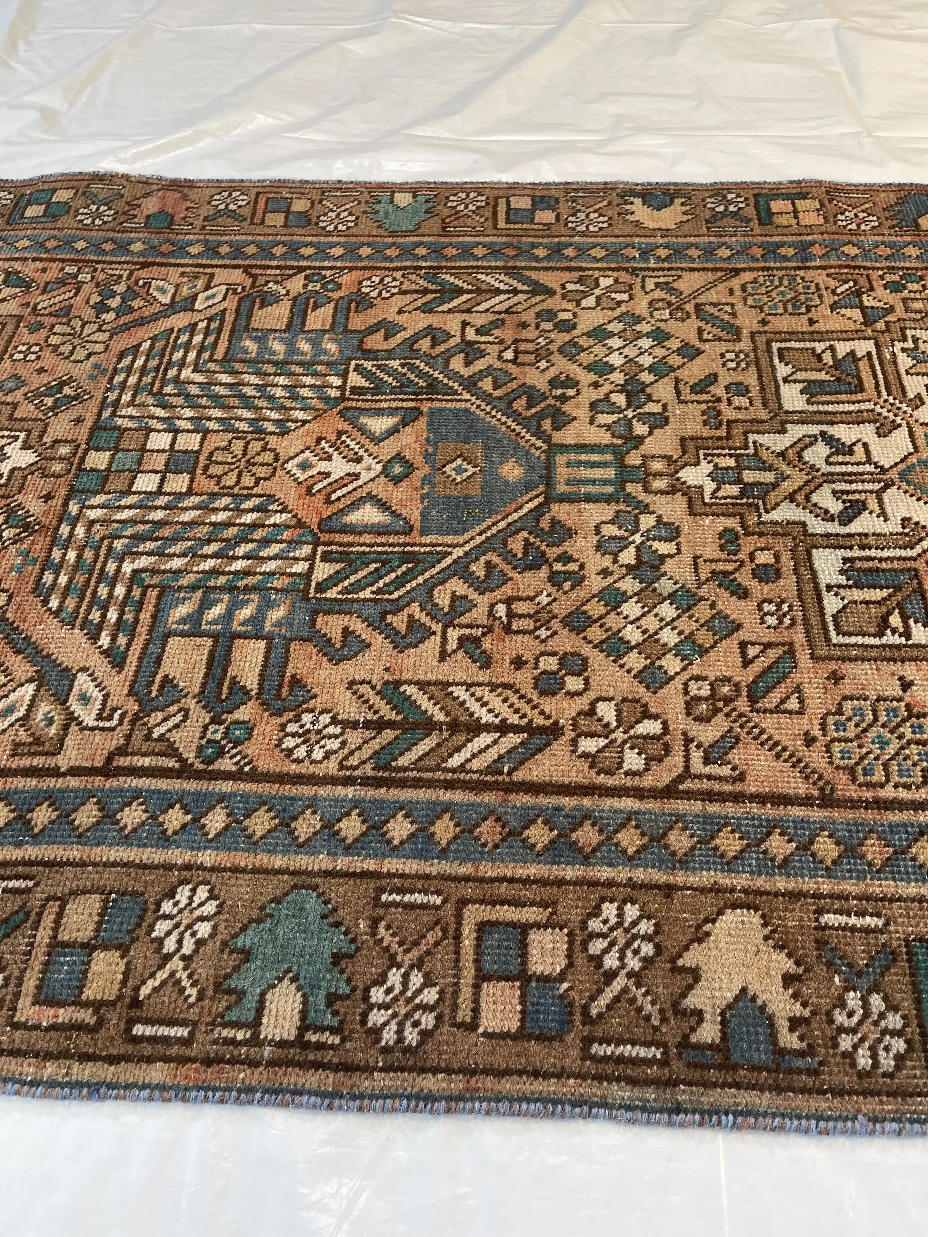 3'2' x 12'4" Vintage Persian Rug 3 3'2' x 12'4" Vintage Persian Rug