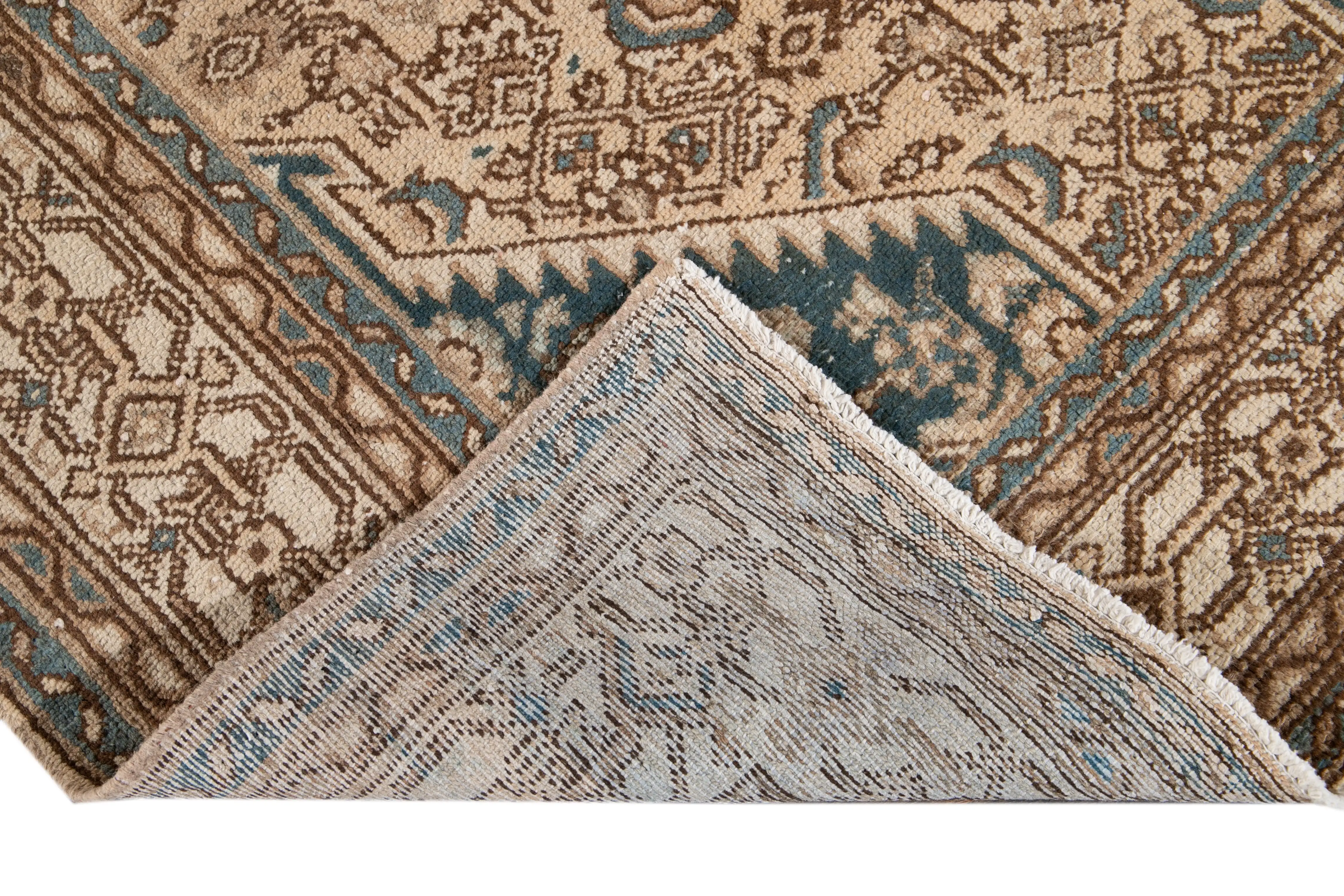 4'4'' x 7' Vintage Wool Rug, Beige 3 4'4'' x 7' Vintage Wool Rug, Beige