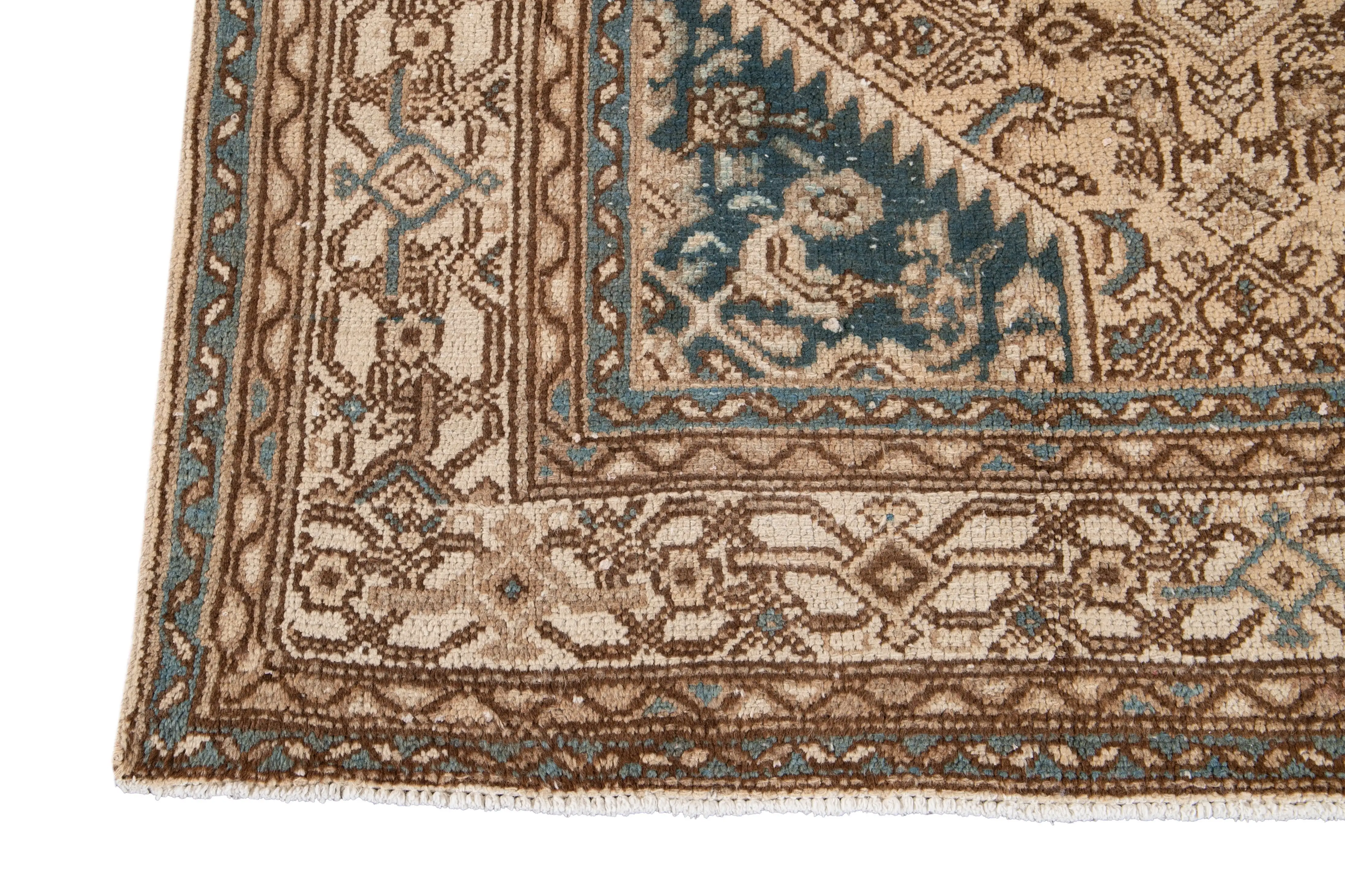 4'4'' x 7' Vintage Wool Rug, Beige 8 4'4'' x 7' Vintage Wool Rug, Beige