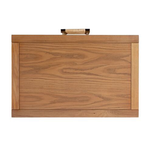 Rotan Cane 3-Drawer Nightstand, Natural 4 Rotan Cane 3-Drawer Nightstand, Natural