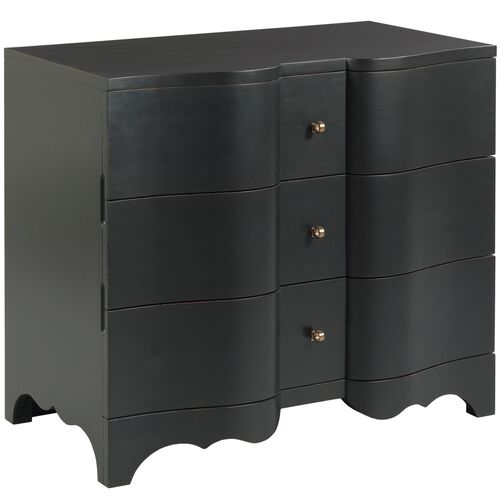 Cumberbund Bedroom Chest, Black 1 Cumberbund Bedroom Chest, Black