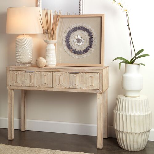 Juniper Two-Drawer Console Table, Gray Washed 2 Juniper Two-Drawer Console Table, Gray Washed