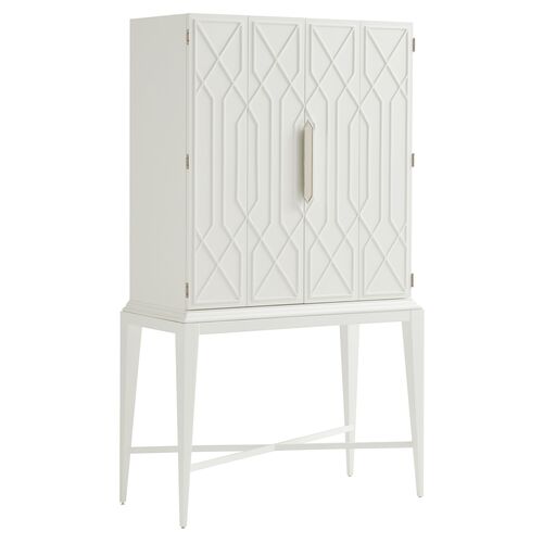 Avondale Elmhurst Bar Cabinet, White 1 Avondale Elmhurst Bar Cabinet, White