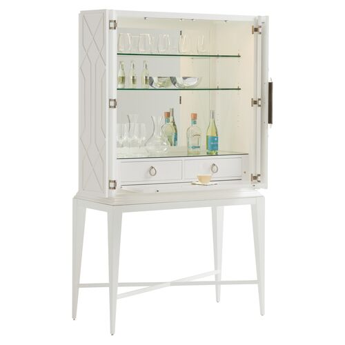 Avondale Elmhurst Bar Cabinet, White 2 Avondale Elmhurst Bar Cabinet, White
