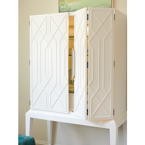 Avondale Elmhurst Bar Cabinet, White 4 Avondale Elmhurst Bar Cabinet, White