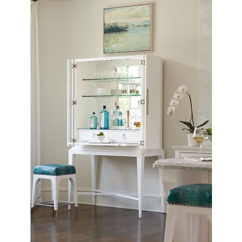 Avondale Elmhurst Bar Cabinet, White 5 Avondale Elmhurst Bar Cabinet, White