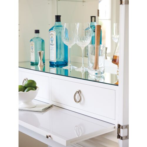 Avondale Elmhurst Bar Cabinet, White 6 Avondale Elmhurst Bar Cabinet, White
