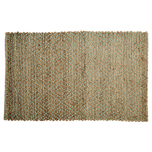 Siena Jute Rug, Natural/Green 1 Siena Jute Rug, Natural/Green