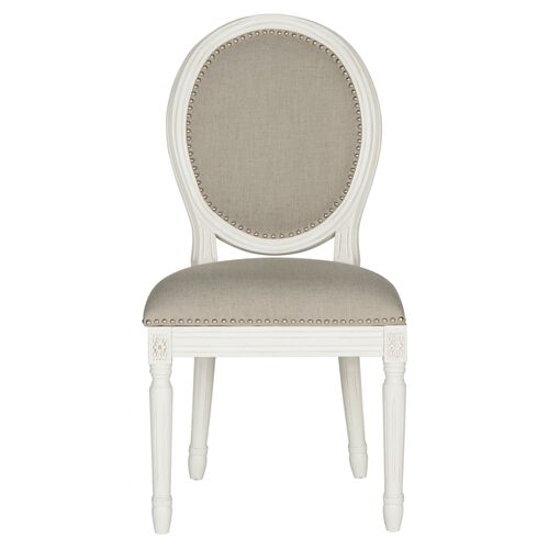 S/2 Haden Linen Side Chairs 2 S/2 Haden Linen Side Chairs