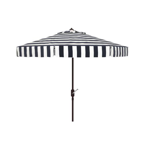 Rita Round Outdoor Stripe Patio Umbrella