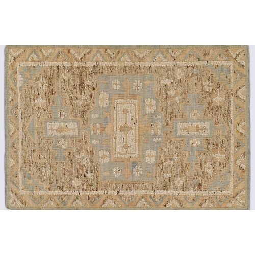 Taz Hand Woven Wool Rug, Blue 1 Taz Hand Woven Wool Rug, Blue