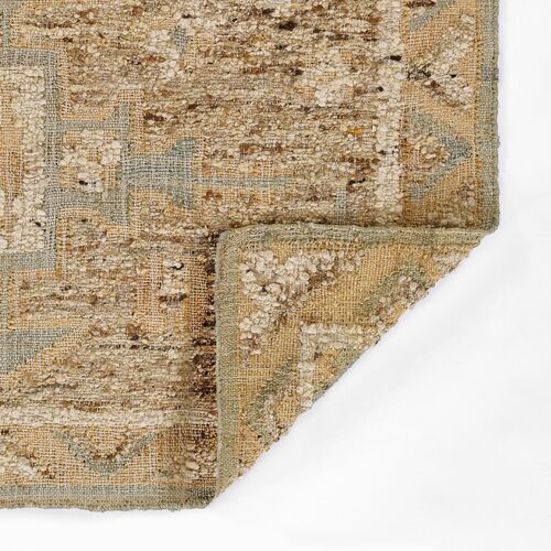 Taz Hand Woven Wool Rug, Blue 2 Taz Hand Woven Wool Rug, Blue