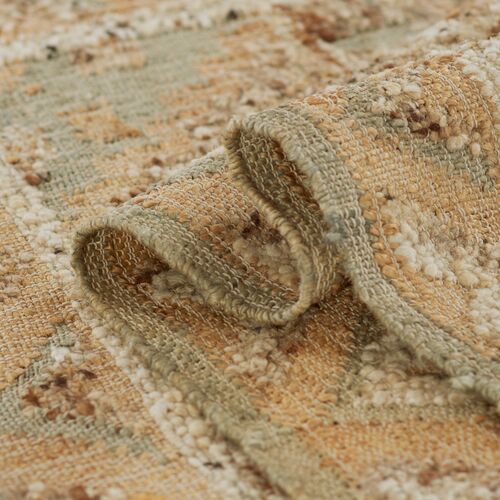 Taz Hand Woven Wool Rug, Blue 4 Taz Hand Woven Wool Rug, Blue