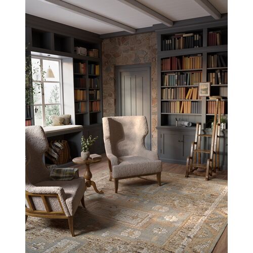 Taz Hand Woven Wool Rug, Blue 5 Taz Hand Woven Wool Rug, Blue