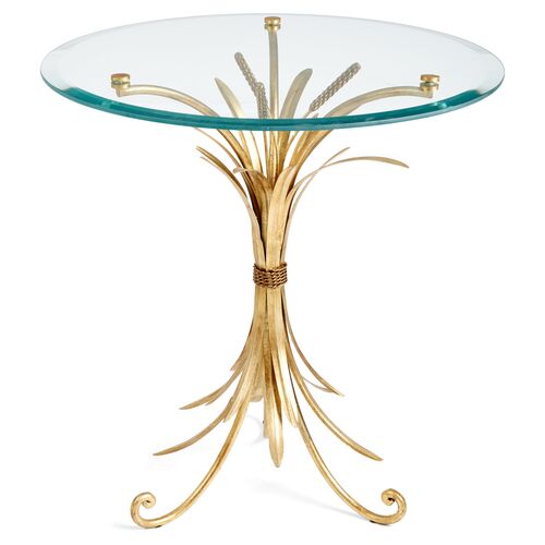 Wheat-Sheaf Side Table, Gold 1 Wheat-Sheaf Side Table, Gold