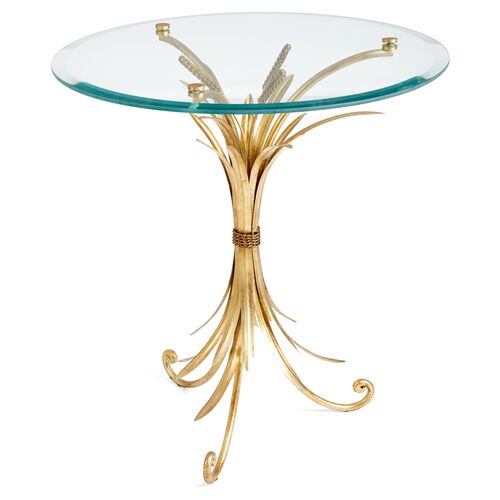 Wheat-Sheaf Side Table, Gold 2 Wheat-Sheaf Side Table, Gold