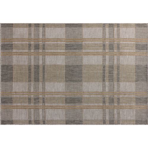 Landis Indoor/Outdoor Rug, Bone/Gold 1 Landis Indoor/Outdoor Rug, Bone/Gold