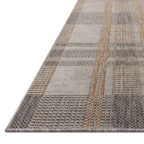 Landis Indoor/Outdoor Rug, Bone/Gold 2 Landis Indoor/Outdoor Rug, Bone/Gold