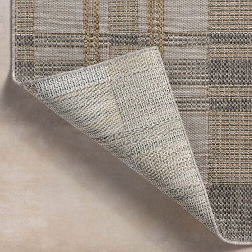 Landis Indoor/Outdoor Rug, Bone/Gold 4 Landis Indoor/Outdoor Rug, Bone/Gold