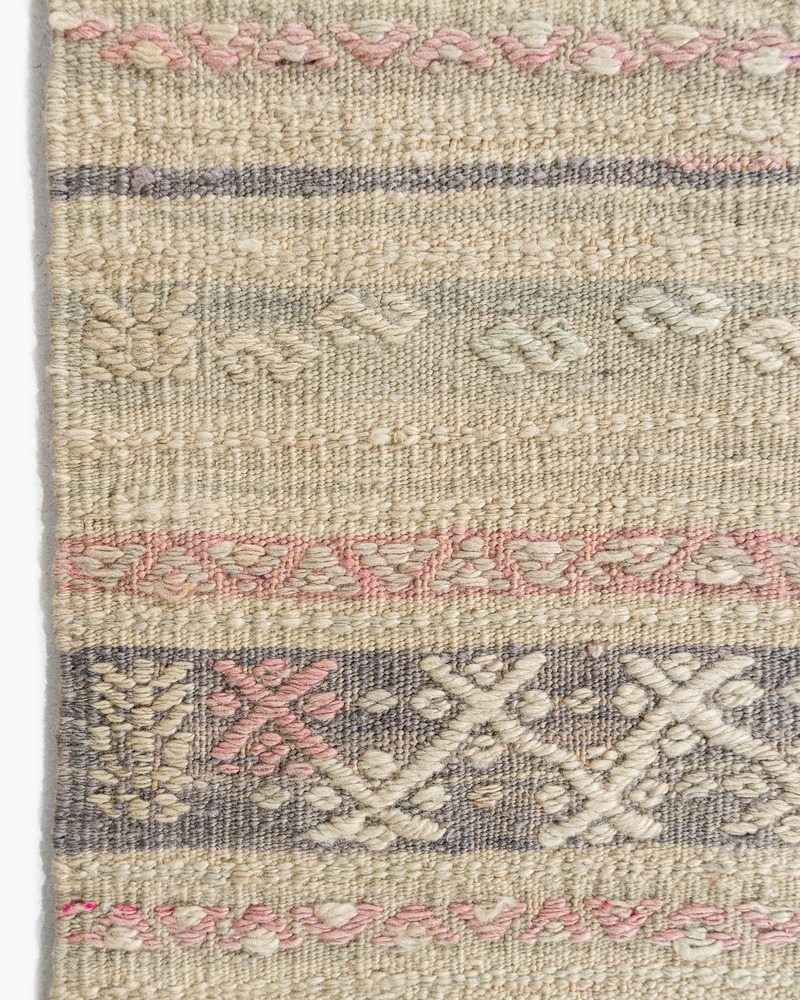 Khaki Turkish Jajim Flatweave 5'7 X 9'2 10 Khaki Turkish Jajim Flatweave 5'7 X 9'2