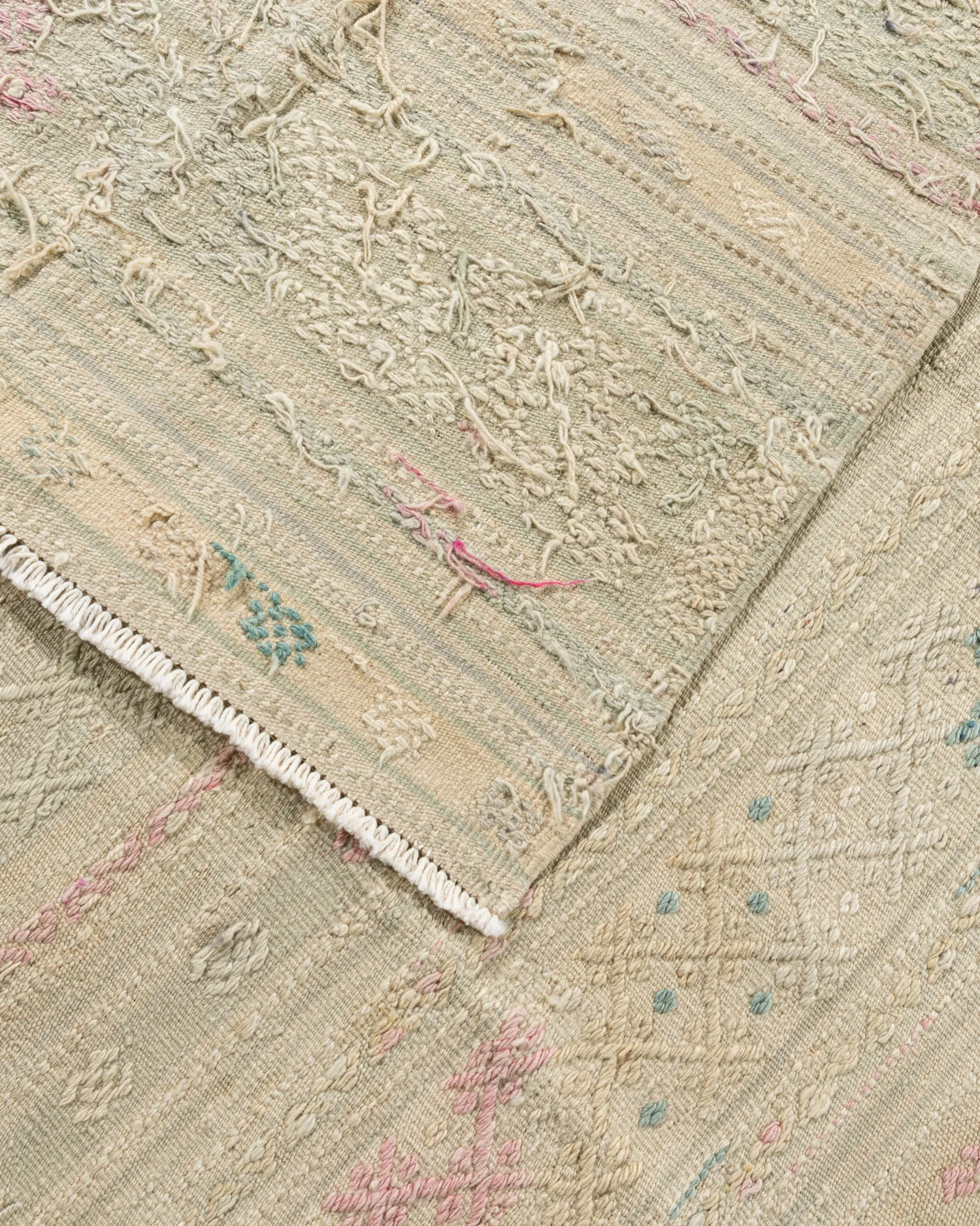 Khaki Turkish Jajim Flatweave 5'7 X 9'2 5 Khaki Turkish Jajim Flatweave 5'7 X 9'2