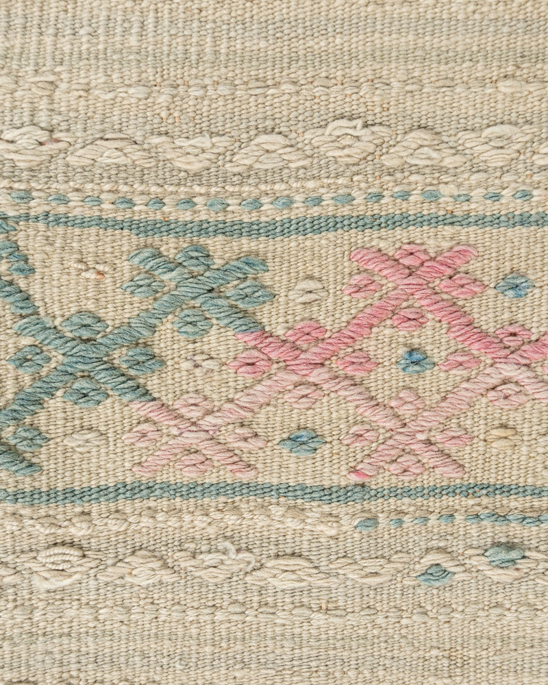 Khaki Turkish Jajim Flatweave 5'7 X 9'2 6 Khaki Turkish Jajim Flatweave 5'7 X 9'2