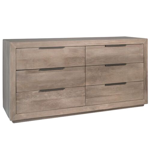 Abigail Six Drawer Dresser, Misted Ash 2 Abigail Six Drawer Dresser, Misted Ash