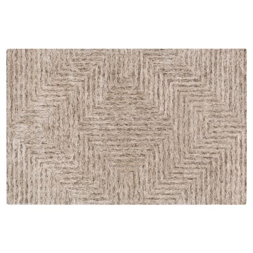Coquille Rug, Taupe/Charcoal 1 Coquille Rug, Taupe/Charcoal