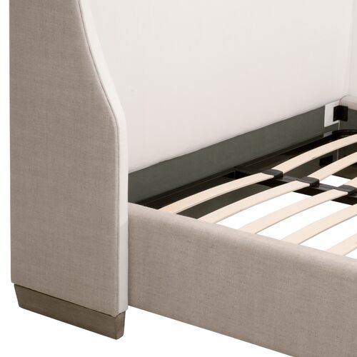 James 2-Tone Wingback Bed, Performance Linen 7 James 2-Tone Wingback Bed, Performance Linen